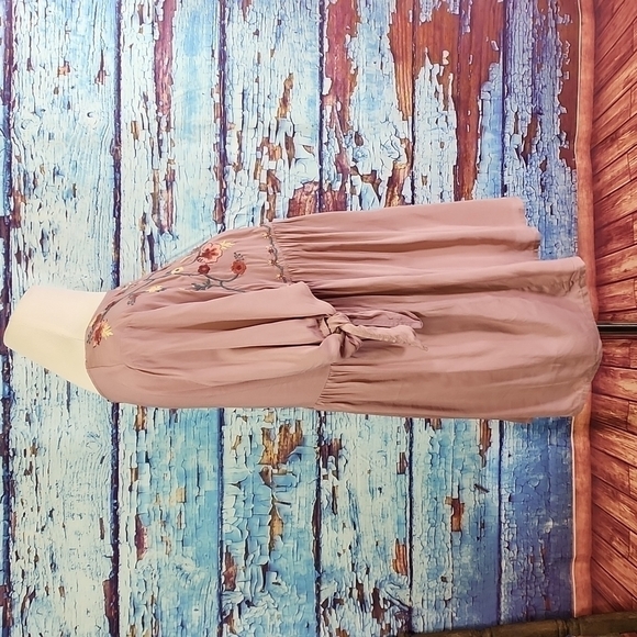 𝅺jodifl embroidered baby doll shirt size M - Picture 3 of 9